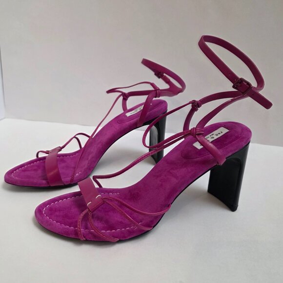 Rag & Bone Vossen Strappy High Heel Sandals in Fuchsia - Picture 3 of 16